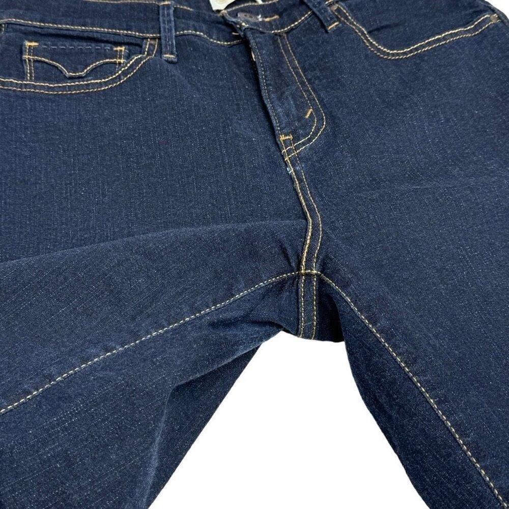 Levi’s dark wash 512 perfectly slimming Bermuda jean shorts size 10 - Picture 11 of 13